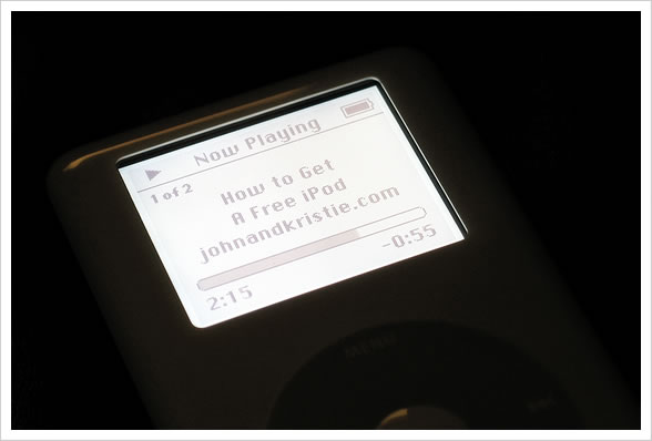 Free iPod (and Shirt)